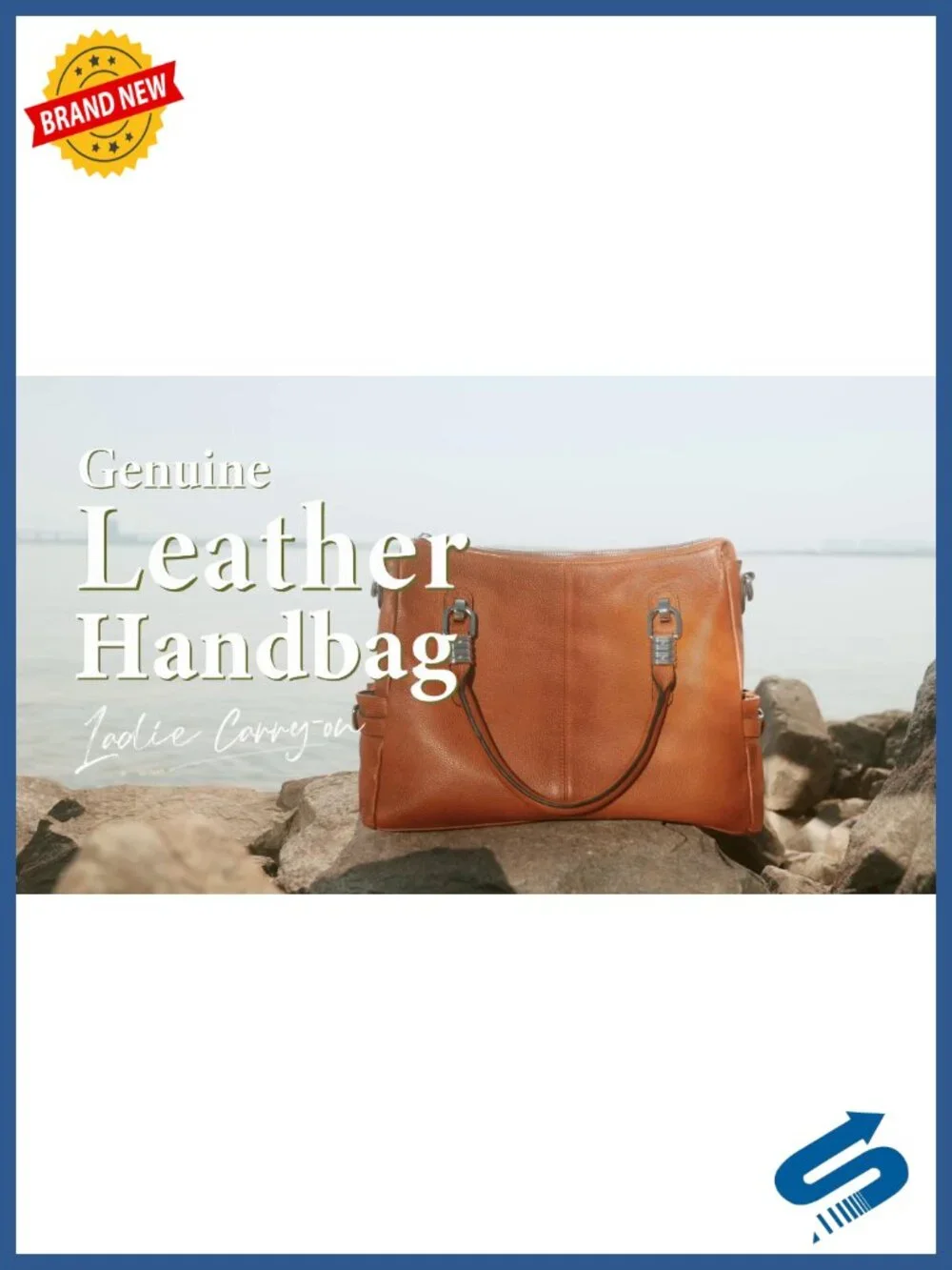 Genuine Leather Satchel Handbag Tote Crossbody Bag Fits 13.3